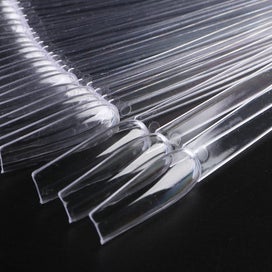Listing 4 of 7 for 50pcs False Nail Tips Clear Nail Gel Polish Display Fan With Ring