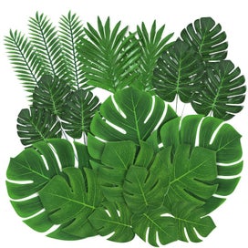 Listing 2 of 7 for Artificial Tropical Palm Leaves Hawaiian Luau Safari Jungle Party