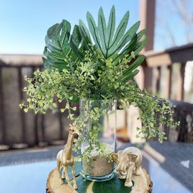 Listing 7 of 7 for Artificial Tropical Palm Leaves Hawaiian Luau Safari Jungle Party