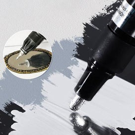 Listing 2 of 7 for Haile DIY Pen Cat Reflektif Seni Perak Cermin Cair Resin Paint Pens
