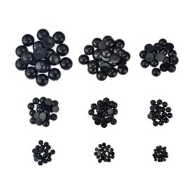 Listing 3 of 7 for 100Pcs 3-14mm Black Plastic Eyes Safety Flat Eyes For Children Kids