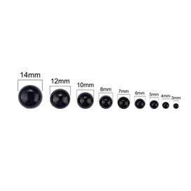 Listing 7 of 7 for 100Pcs 3-14mm Black Plastic Eyes Safety Flat Eyes For Children Kids