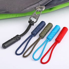 Listing 2 of 7 for 10pcs Color Zippers Pull Puller Zip Cord Fit Rope Tag Replacement