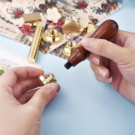 Listing 6 of 7 for Blank Copper Stamp Head Irregular Round Heart Shape For Seal Fire