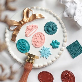 Listing 3 of 7 for Seal Wax Stamps Head Zinc Alloy New Flower Animal Pattern For DIY