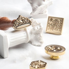 Listing 7 of 7 for Seal Wax Stamps Head Zinc Alloy New Flower Animal Pattern For DIY