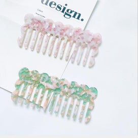 Listing 4 of 7 for Korean Fashion Acetate Anti-static Massage Hair Combs Colorful