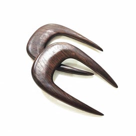 Listing 3 of 7 for Vintag Hair Jewelry Hand-Carved Wood Sticks Hairpins Women U Shape