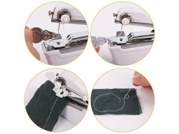 Listing 8 of 10 for Portable Handheld Sewing Machine Mini Stitch Sew Needlework Cordless Clothes