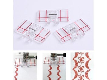 Listing 3 of 9 for 1Pc Plastic Parallel Sewing Machine Foot Useful Creative Presser Foot For