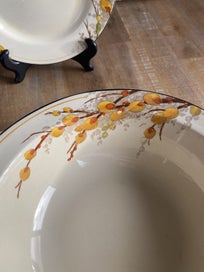 Listing 5 of 7 for Vintage Crown Ducal 'Pussy Willow' bowl and dish! Circa 1933!