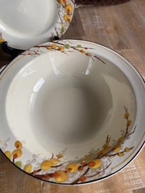 Listing 2 of 7 for Vintage Crown Ducal 'Pussy Willow' bowl and dish! Circa 1933!