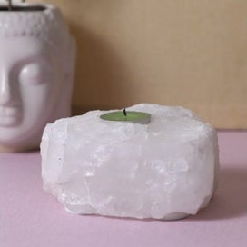 Listing 2 of 3 for Clear Quartz Tealight Holder