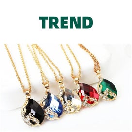Listing 2 of 6 for Designer Styles Creative Peacock Water Drop Jewelry 3 Piece Set