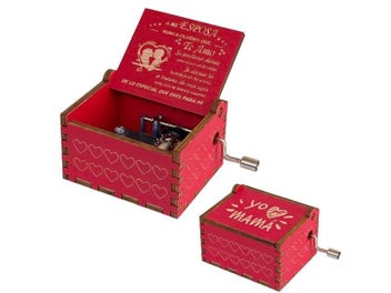 Listing 4 of 10 for Wood Carving And Color Printing Music Box For Deautiful Wife Daughter/Son