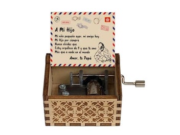 Listing 7 of 10 for Wood Carving And Color Printing Music Box For Deautiful Wife Daughter/Son