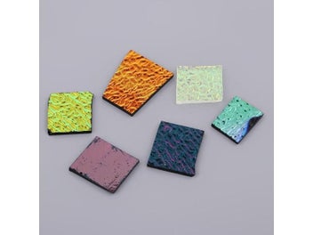 Listing 3 of 9 for Dichroic Glass Pieces Scraps Coe90 Fusible Glass Mixed 28g For Jewelry Making