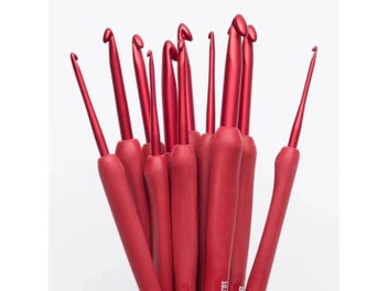 Listing 8 of 11 for Silicone Crochet Hooks Set Needle Handle Frosted Aluminum Handmade DIY Hook