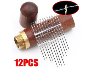 Listing 3 of 16 for 12/60Pcs Blind Needle Elderly Needle-side Hole Hand Household Sewing Stainless