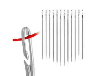 Listing 4 of 16 for 12/60Pcs Blind Needle Elderly Needle-side Hole Hand Household Sewing Stainless