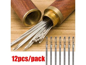 Listing 8 of 16 for 12/60Pcs Blind Needle Elderly Needle-side Hole Hand Household Sewing Stainless