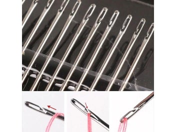 Listing 7 of 10 for Sewing Needle Set Blind Needle Stainless Steel Easy-to-pierce Needle DIY Hand