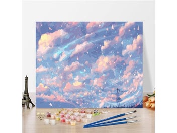 Listing 3 of 10 for Fantasy Sky Paintings By Numbers DIY Oil Coloring Set Gift Drawing Canvas Decor