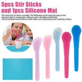 Listing 5 of 9 for Silicone Epoxy Resin Mixing Measuring Cups Stirrers Jewelry Making