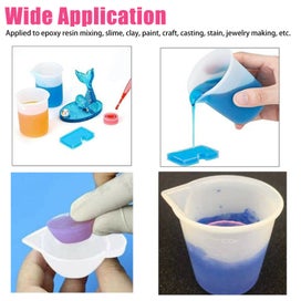 Listing 6 of 9 for Silicone Epoxy Resin Mixing Measuring Cups Stirrers Jewelry Making