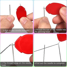 Listing 4 of 5 for 25 Pcs Needle Threader For Hand Sewing For Needles Small Eye Needle Threader For