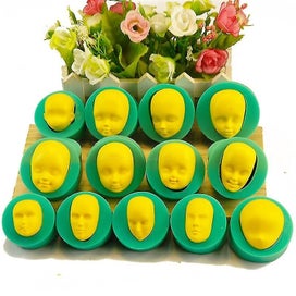 Listing 2 of 5 for 13 Pcs Reusable Silicone Face Fondant Cake Molds