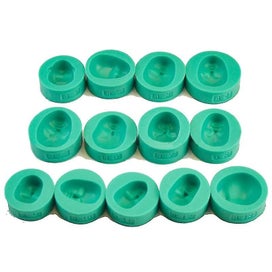 Listing 5 of 5 for 13 Pcs Reusable Silicone Face Fondant Cake Molds