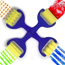 Listing 3 of 5 for 21pcs Kids Art Flower Sponge Brushes For Painting Fun Painting Sets