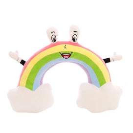 Listing 1 of 5 for Cartoon Rainbow U Shaped Pillow Neck Support Colorful Pillow For Kids Car Airpl