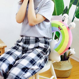 Listing 3 of 5 for Cartoon Rainbow U Shaped Pillow Neck Support Colorful Pillow For Kids Car Airpl