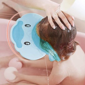 Listing 3 of 5 for Baby Shower Cap - Kids Bath Visor Adjustable Toddler Shower Cap(blue)