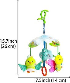 Listing 2 of 4 for Baby Hanging Rattle Toys, Car Seat Stroller Toys, Newborn Soft Crib Plush Toy Wi