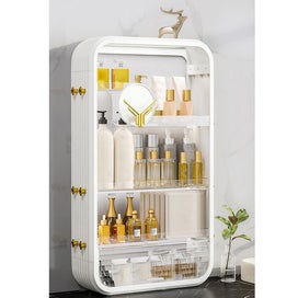 Listing 3 of 9 for SOGA White Multi Tier Cosmetic Storage Rack Bathroom Vanity Tray Display Stan...