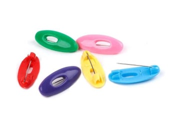 Listing 7 of 10 for 12Pcs Plastic Safety Brooch Pins For Women Muslim Hijab Islamic Scarf