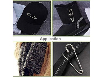 Listing 6 of 9 for 30Pcs 50mm Stainless Steel Safety Pins DIY Sewing Tools Accessory Needles Large