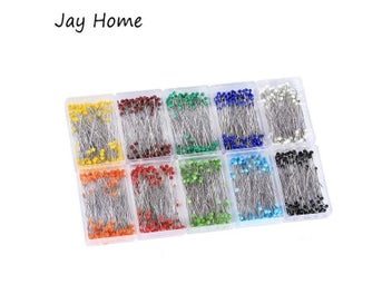 Listing 3 of 10 for 100Pcs 38mm Pearl Ball Head Sewing Pins For Dressmaking DIY