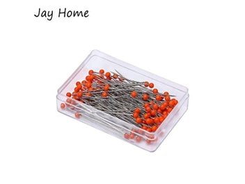 Listing 4 of 10 for 100Pcs 38mm Pearl Ball Head Sewing Pins For Dressmaking DIY