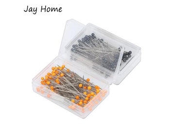 Listing 6 of 10 for 100Pcs 38mm Pearl Ball Head Sewing Pins For Dressmaking DIY
