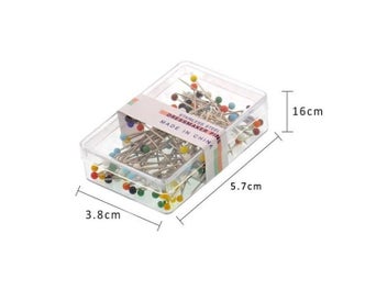 Listing 5 of 10 for 100Pcs/Box Plastic/Stainless Steel Corsage DIY Sewing Pins 3Colors Weddings