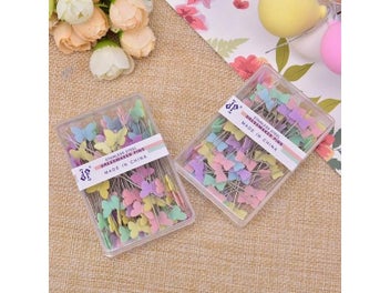 Listing 4 of 10 for 100Pcs/lot Sewing Accessories Patchwork Pin DIY Button Head Pins
