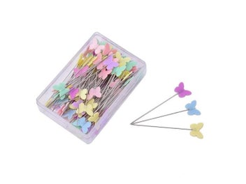 Listing 7 of 10 for 100Pcs/lot Sewing Accessories Patchwork Pin DIY Button Head Pins