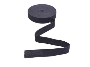 Listing 7 of 10 for 5 Yard Elastic Bands White Black 15-45mm For Clothes Sewing Craft
