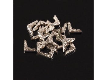 Listing 4 of 7 for Silver Metal Book Corner Protectors 20x20x3.5mm 50pcs C1807 For DIY Items