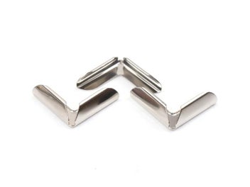 Listing 4 of 8 for Metal Corners For Books Scrapbooking Photo Albums Menus Corner Protectors Metal