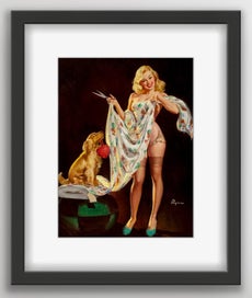 Listing 6 of 13 for Vintage 1950’s Pin-up Art by Elvgren | Vintage Wall Art | Framed Print 1/11